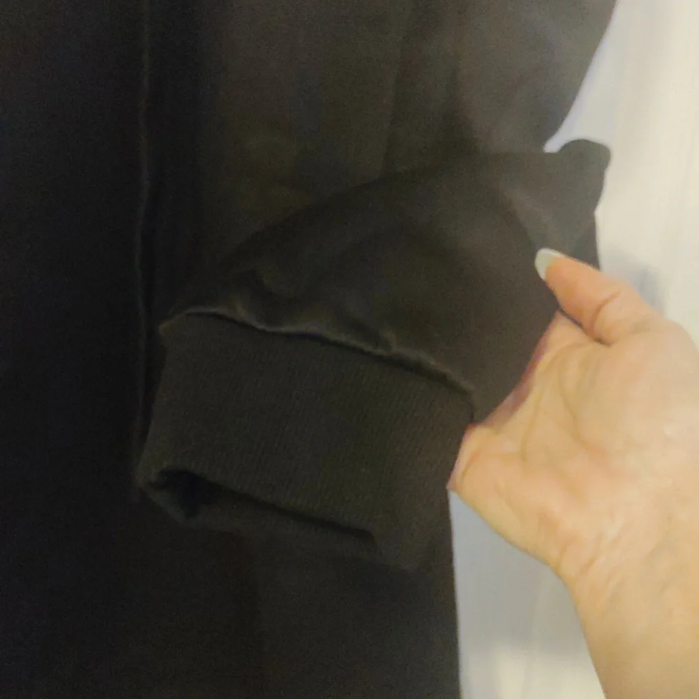 NEW! Black Puff Sleeves Sweatshirt Hoodie - Picture 5 of 12